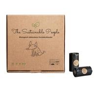 The Sustainable People 270 Sacs à déchets canins compostables à domicile | Grand, Épais (18 µm), Résistant, Imperméable, Certifié OK compost HOME, Compostable à domicile, 18 rouleaux