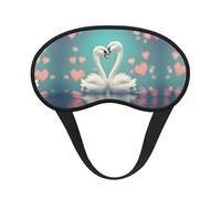 The Swan in Love Masque de sommeil occultant - Couvre-yeux confortable pour homme et femme, parfait pour dormir, méditation, voyage