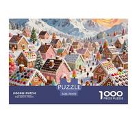 The Sweet Winter Dream of Candy Ville (2) 1000 Pièces Puzzles Classique Décoration Moderne Puzzle Jouets De Difficiles pour La Famille 70x50cm/1000pcs