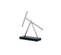 The Swinging Sticks® Basic Edition - Noir & Aluminium | Baguettes oscillantes au Mouvement hypnotique | Objet Design & décoration pour Le Bureau, Le Salon, Le Bureau et Les intérieurs Modernes