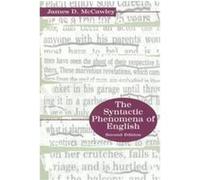 The Syntactic Phenomena of English James D. McCawley (Auteur)
