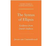 The Syntax of Ellipsis, Comp Syntax Joeroen Van Craenenbroeck (Auteur)