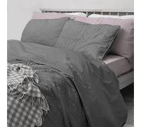 The Tangerine Store Piglet Stitch Parure de lit matelassée légère et décontractée pour un confort en toutes saisons - Gris - Très grand lit californien (233,7 x 274,3 cm)