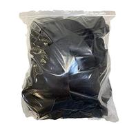 The Tannery NYC Grain Cuir Noir Grainé Grain Grain : 1,5-5,4 kg de Scrap Comprend des Couleurs Tendance, des métaux, des Impressions, des Cuirs en Relief (Pochette rembourrée USP).