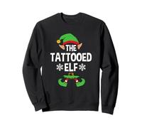 The Tattooed Elf Party Family Group Tatouage X-Mas Assorti Sweatshirt