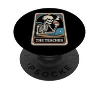 The Teacher Carte de Tarot pour enseigner la rentrée Scolaire PopSockets PopGrip Adhésif