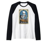 The Teacher Carte de Tarot pour Professeur de mathématiques Manche Raglan