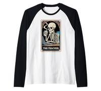 The Teacher Carte de Tarot pour Professeur de mathématiques Manche Raglan