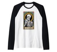 The Teacher Carte de Tarot Squelette Halloween pour Professeur de café Manche Raglan