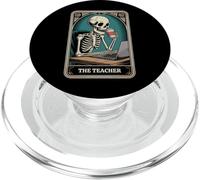 The Teacher Carte de Tarot Squelette Halloween pour Professeur de café PopSockets PopGrip pour MagSafe