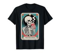 The Teacher Carte de Tarot Squelette Halloween pour Professeur de café T-Shirt