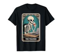 The Teacher Carte de Tarot Squelette Halloween pour Professeur de café T-Shirt