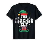 The Teacher Elf Funny Christmas Matching Family Group T-Shirt