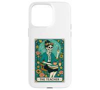The Teacher Tarot Card Skeleton Vintage Classroom Halloween Coque pour iPhone 15 Pro Max