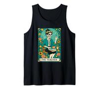 The Teacher Tarot Card Skeleton Vintage Classroom Halloween Débardeur