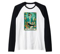 The Teacher Tarot Card Skeleton Vintage Classroom Halloween Manche Raglan