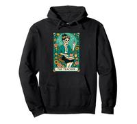 The Teacher Tarot Card Skeleton Vintage Classroom Halloween Sweat à Capuche