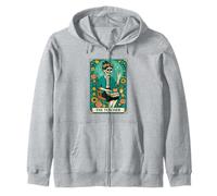 The Teacher Tarot Card Skeleton Vintage Classroom Halloween Sweat à Capuche