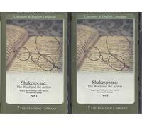 the-teaching-company-shakespeare-the-word-the-action-both-parts-16-audio-cds-with-course-outline-boo