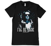The Terminator Officiellement sous Licence I'll Be Back - Duotone Hommes T-Shirt (Noir), X-Large