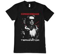 The Terminator Officiellement sous Licence Poster Hommes T-Shirt (Noir), Large