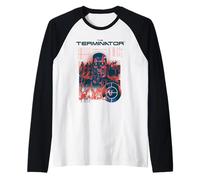 The Terminator Thermal View Robot 80's Action Movie Manche Raglan