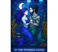 The Tethered Lovers Tarot Card Notebook Journal