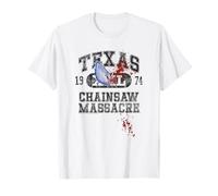 The Texas Chainsaw Massacre Athletic Logo with Chainsaw T-Shirt