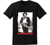 The Texas Chainsaw Massacre Leatherface Horror Movie T-Shirt Unisex Tee Black M