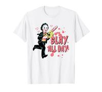 The Texas Chainsaw Massacre Slay All Day Leatherface Movie T-Shirt