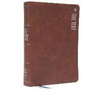 The Text Bible: Uncover The Message Between God, Humanity, And You (Net, Brown Leathersoft, Comfort Print)
