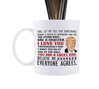 Thé - Thé céramique amusant, 350 ml café thé Grande maman vous aime Vous êtes un grand papa Parodie politique bâillon Cadeaux maison pour mamans papas