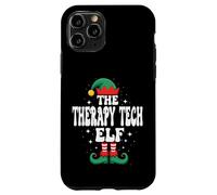 The Therapy Tech Elf Funny Christmas Matching Family Coque pour iPhone 11 Pro