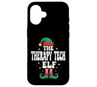 The Therapy Tech Elf Funny Christmas Matching Family Coque pour iPhone 16