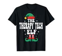 The Therapy Tech Elf Funny Christmas Matching Family T-Shirt