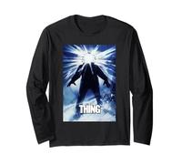 The Thing Glowing Silhouette Movie Poster Manche Longue
