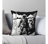 The Thing John Carpenter Taie d'oreiller carrée en polyester et lin avec fermeture éclair Motif velours