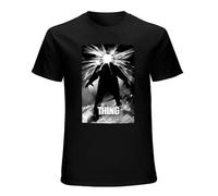 The Thing Kurt Russell John Carpenter Movie 80s Men's T-Shirt Unisex Black Tee Clothing L