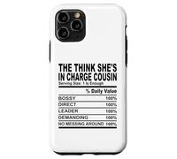 The think she's in charge cousin nutrition cousins hommes femmes Coque pour iPhone 11 Pro