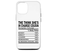 The think she's in charge cousin nutrition cousins hommes femmes Coque pour iPhone 12/12 Pro