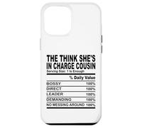 The think she's in charge cousin nutrition cousins hommes femmes Coque pour iPhone 12 Pro Max