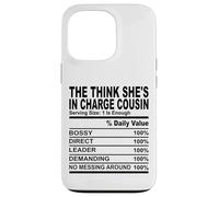 The think she's in charge cousin nutrition cousins hommes femmes Coque pour iPhone 13 Pro
