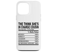 The think she's in charge cousin nutrition cousins hommes femmes Coque pour iPhone 13 Pro Max