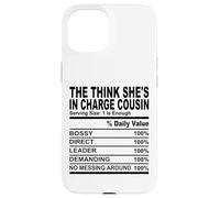 The think she's in charge cousin nutrition cousins hommes femmes Coque pour iPhone 15