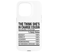 The think she's in charge cousin nutrition cousins hommes femmes Coque pour iPhone 15 Pro