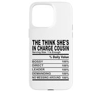 The think she's in charge cousin nutrition cousins hommes femmes Coque pour iPhone 15 Pro Max