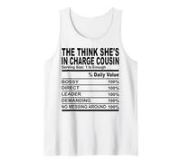 The think she's in charge cousin nutrition cousins hommes femmes Débardeur