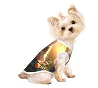 The Thinking Cat Chemise douce et respirante pour petit chien, chat, garçon, fille, convient pour les petits animaux de compagnie