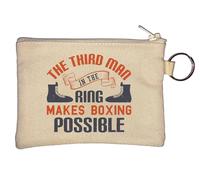 The Third man in the Ring Makes Boxing Possible Porte-monnaie Beige