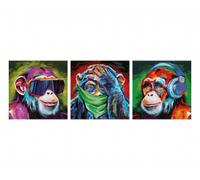 The Three Monkeys Triptyque - Peinture par numéros